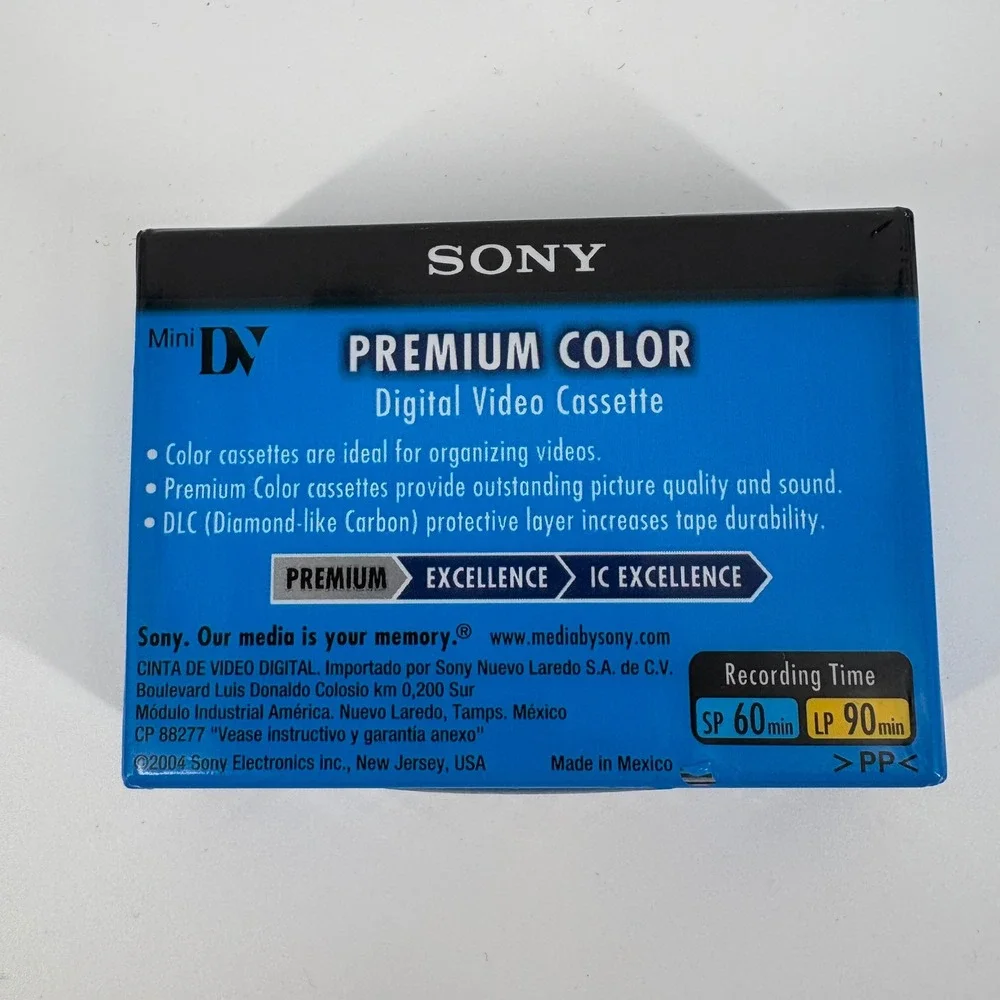 Lot of 3 Sony DVC Premium Color Digital Video Cassette 60 Minute SP 90 Minute LP